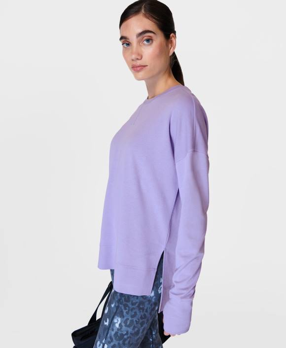 ropa violeta violeta virtual T28T48 sudadera larga after class mujer Sweaty Betty