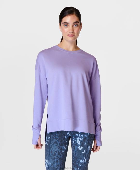 ropa violeta violeta virtual T28T48 sudadera larga after class mujer Sweaty Betty