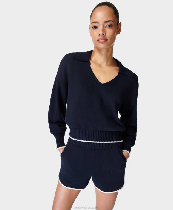 ropa Azul marino T28T884 suéter relajado costero mujer Sweaty Betty