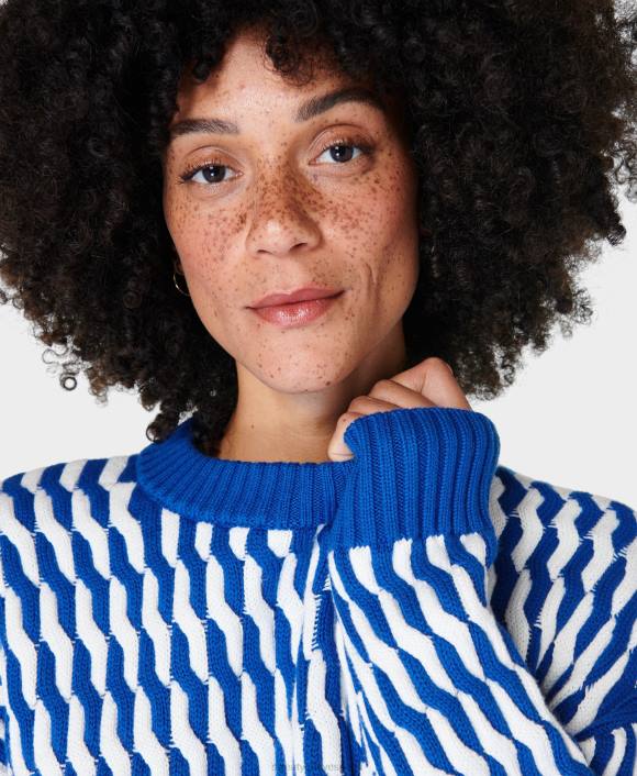 ropa azul relámpago T28T353 suéter de ochos clásico mujer Sweaty Betty