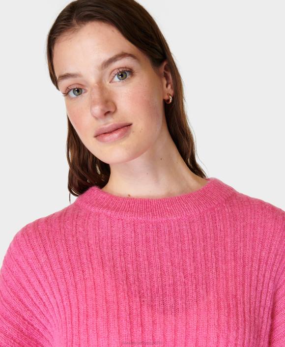 ropa camelia rosa T28T279 suéter con espalda abierta hera mujer Sweaty Betty