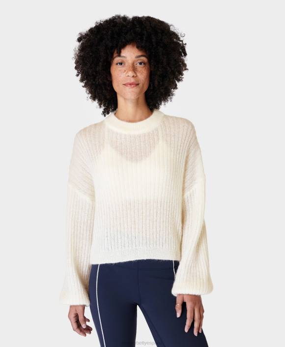 ropa lirio blanco T28T278 suéter con espalda abierta hera mujer Sweaty Betty