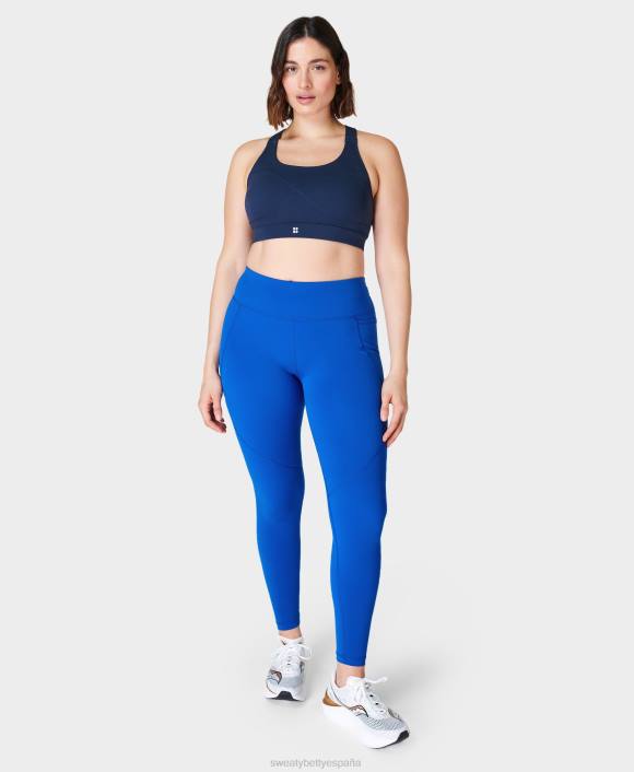 ropa Azul marino T28T246 sujetador deportivo power de sujeción media mujer Sweaty Betty