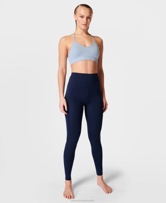 ropa aluminio azul T28T938 sujetador de yoga sin costuras consciente mujer Sweaty Betty