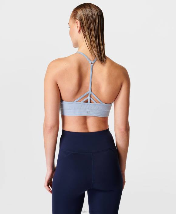 ropa aluminio azul T28T938 sujetador de yoga sin costuras consciente mujer Sweaty Betty