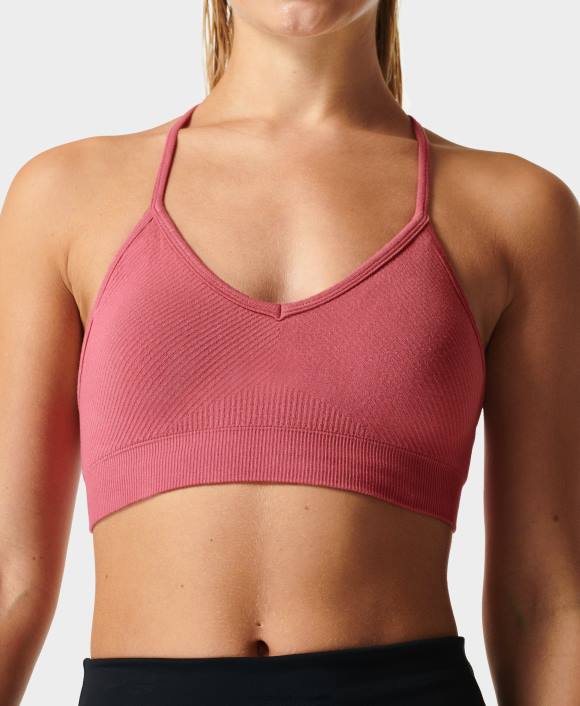 ropa aventura rosa T28T935 sujetador de yoga sin costuras consciente mujer Sweaty Betty
