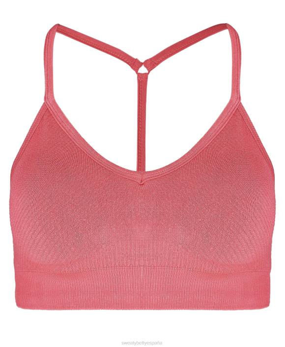 ropa aventura rosa T28T935 sujetador de yoga sin costuras consciente mujer Sweaty Betty