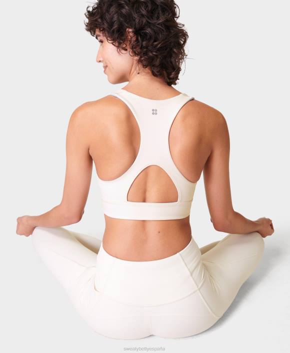 ropa estudio blanco/azul brisa T28T333 sujetador de yoga reversible súper suave mujer Sweaty Betty