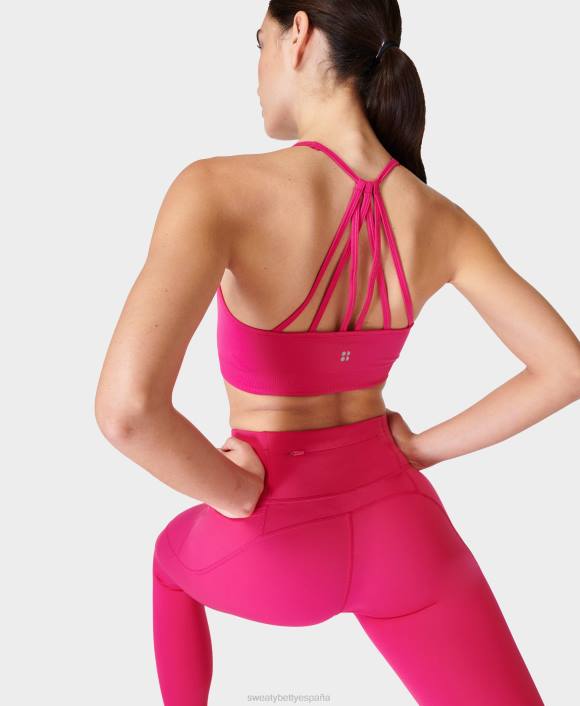 ropa frambuesa rosa T28T616 sujetador de yoga reformado espíritu mujer Sweaty Betty