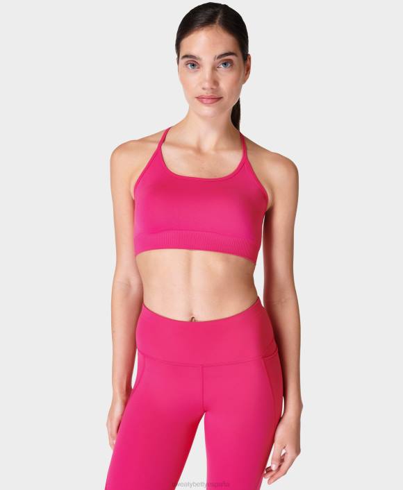 ropa frambuesa rosa T28T616 sujetador de yoga reformado espíritu mujer Sweaty Betty