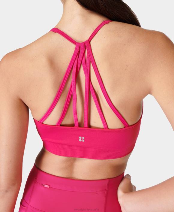 ropa frambuesa rosa T28T616 sujetador de yoga reformado espíritu mujer Sweaty Betty