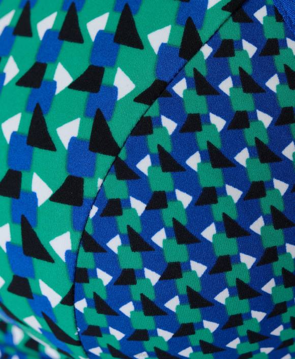 ropa impresión geográfica verde T28T259 sujetador deportivo power de sujeción media mujer Sweaty Betty