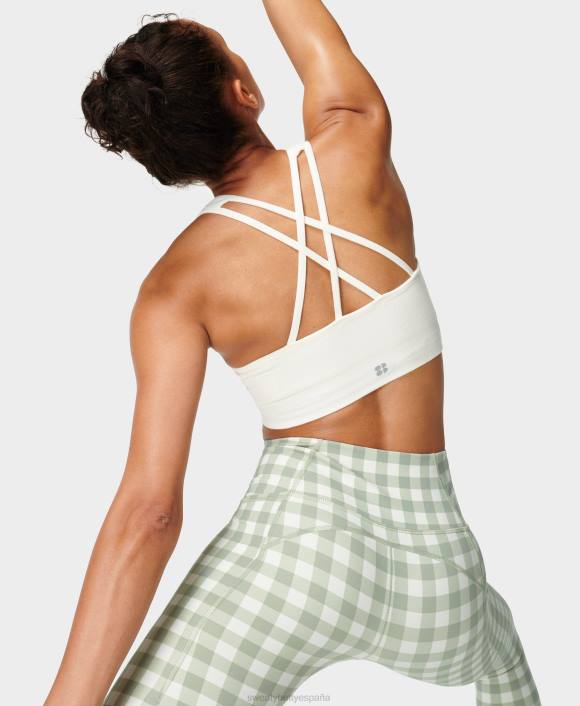 ropa lirio blanco T28T1037 sujetador de yoga de cuello alto sin costuras mindful mujer Sweaty Betty
