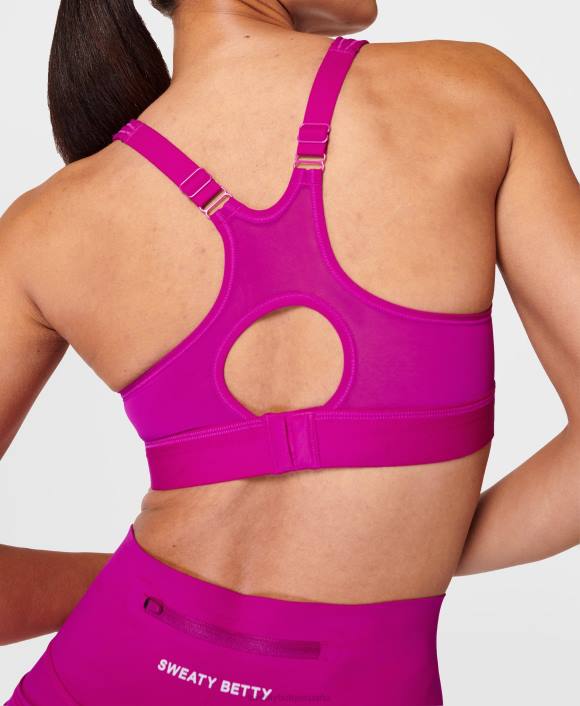 ropa magenta fusión púrpura T28T211 sujetador para correr power pro mujer Sweaty Betty