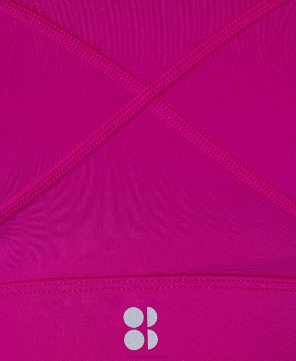 ropa magenta fusión púrpura T28T245 sujetador deportivo power de sujeción media mujer Sweaty Betty