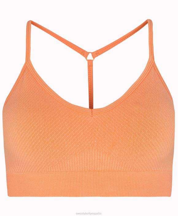 ropa naranja primavera T28T931 sujetador de yoga sin costuras consciente mujer Sweaty Betty
