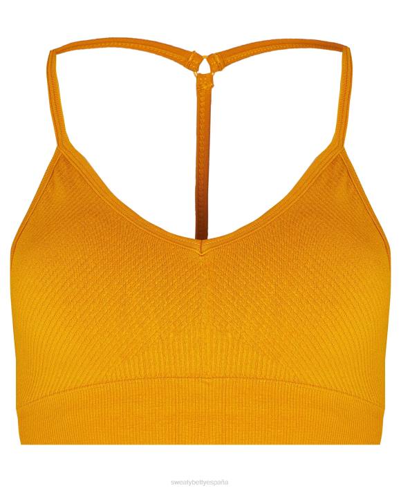 ropa neblina amarilla T28T933 sujetador de yoga sin costuras consciente mujer Sweaty Betty