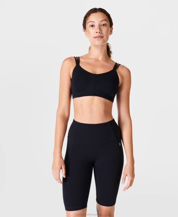 ropa negro T28T350 oh sostén de yoga tan suave mujer Sweaty Betty