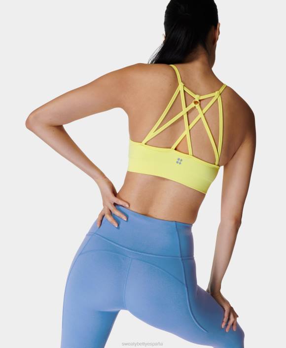 ropa nenúfar amarillo T28T963 sujetador de yoga espíritu despierto mujer Sweaty Betty
