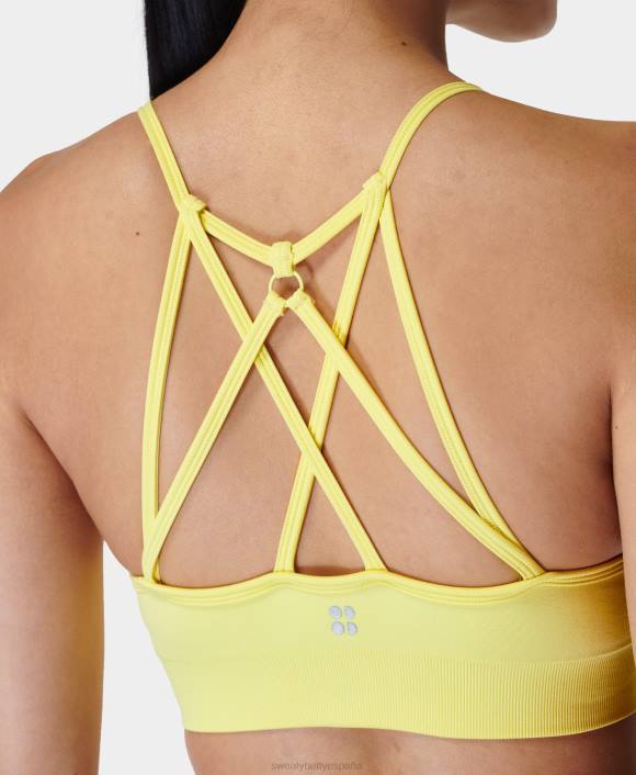 ropa nenúfar amarillo T28T963 sujetador de yoga espíritu despierto mujer Sweaty Betty