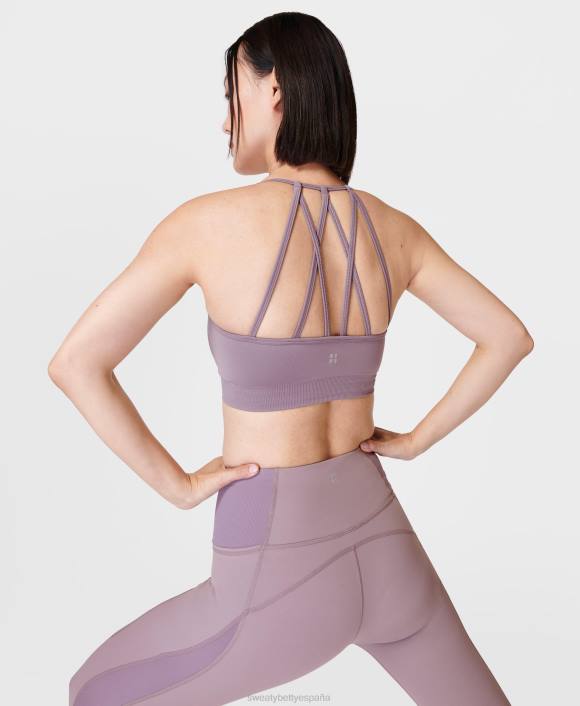 ropa púrpura crepuscular T28T618 sujetador de yoga reformado espíritu mujer Sweaty Betty