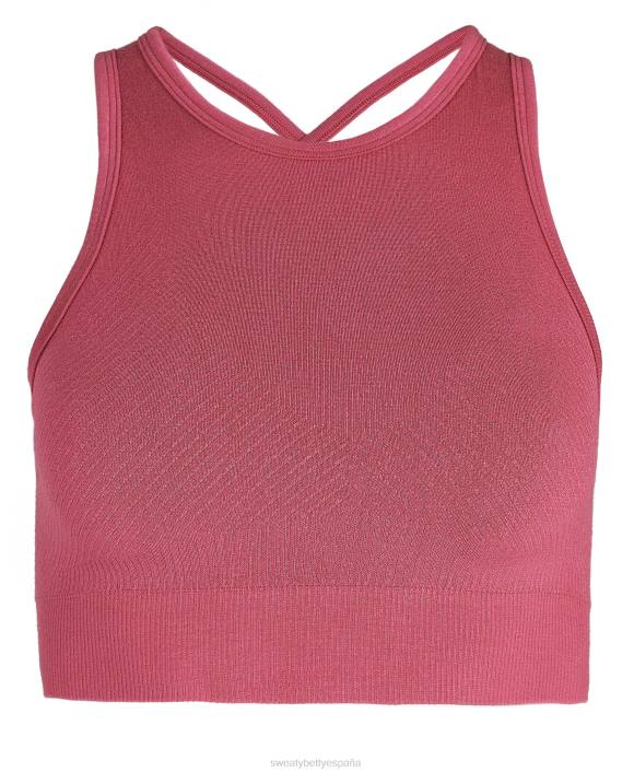ropa rosa ambiental T28T1034 sujetador de yoga de cuello alto sin costuras mindful mujer Sweaty Betty