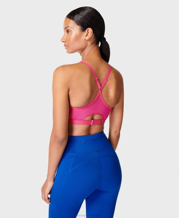 ropa rosa punk T28T406 sujetador power icon studio mujer Sweaty Betty