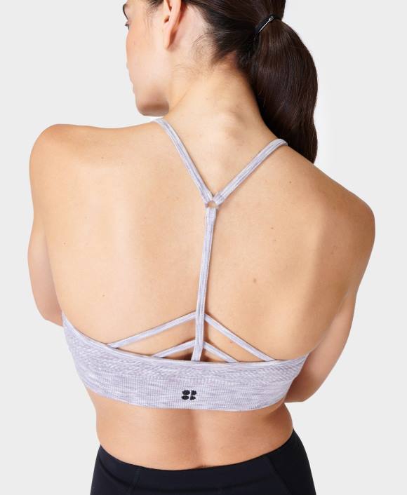 ropa tinte espacial gris T28T945 sujetador de yoga sin costuras consciente mujer Sweaty Betty