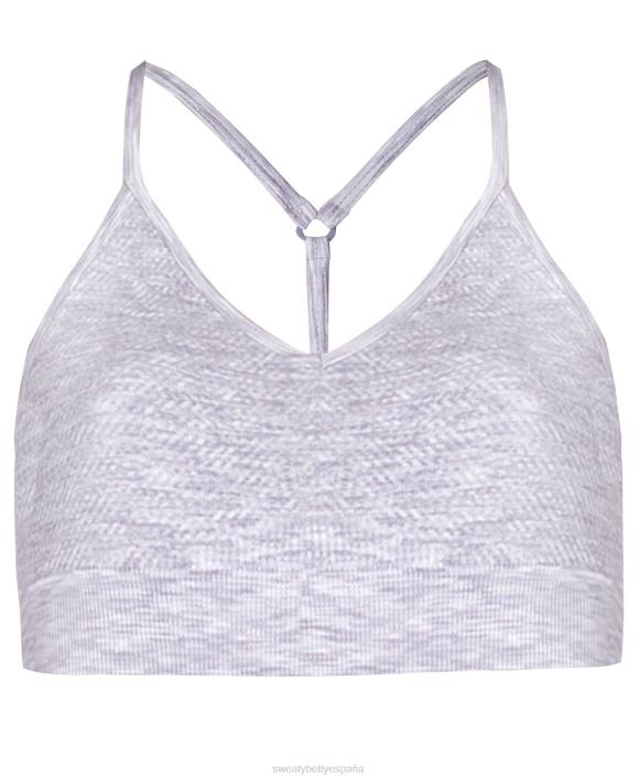 ropa tinte espacial gris T28T945 sujetador de yoga sin costuras consciente mujer Sweaty Betty