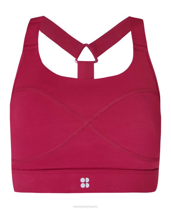 ropa vampiro rojo T28T240 sujetador deportivo power de sujeción media mujer Sweaty Betty
