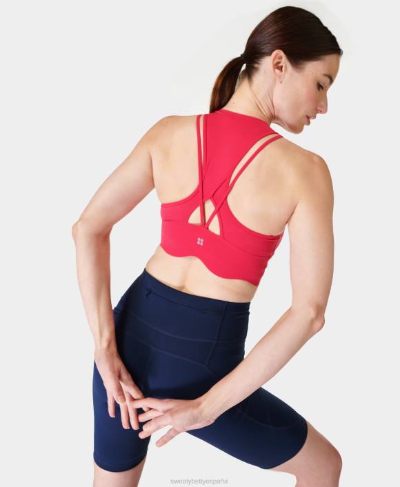 ropa venus rosa T28T581 sujetador escotado Power Contour mujer Sweaty Betty